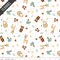 Animal Toss Baby Boy Flannel in White (f17500-white) | Designer Flannel | Riley Blake Designs | Riley Blake